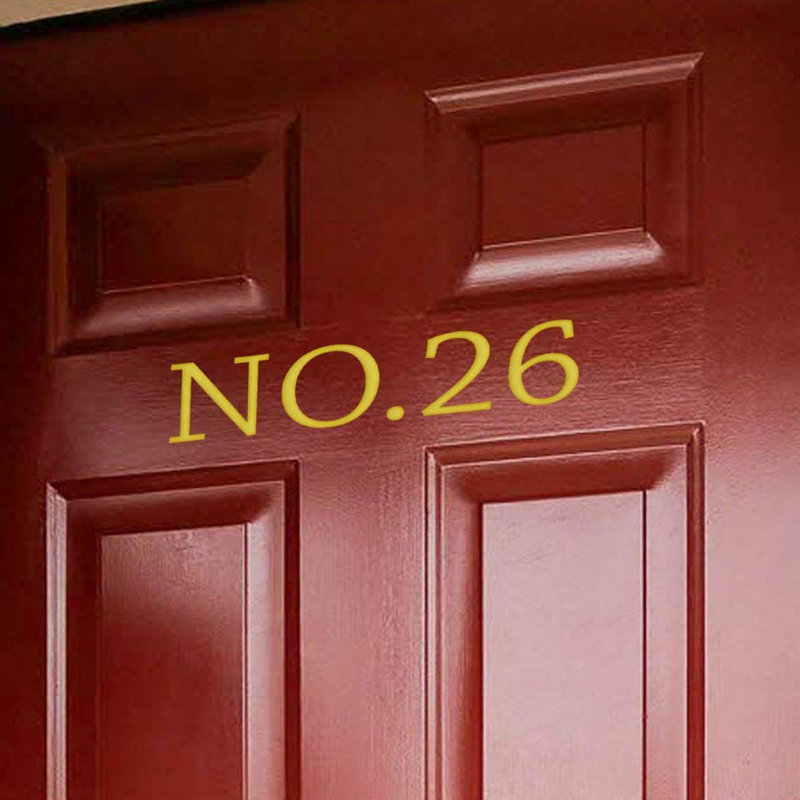 Autocollant de maison 3 po, Or, Oui