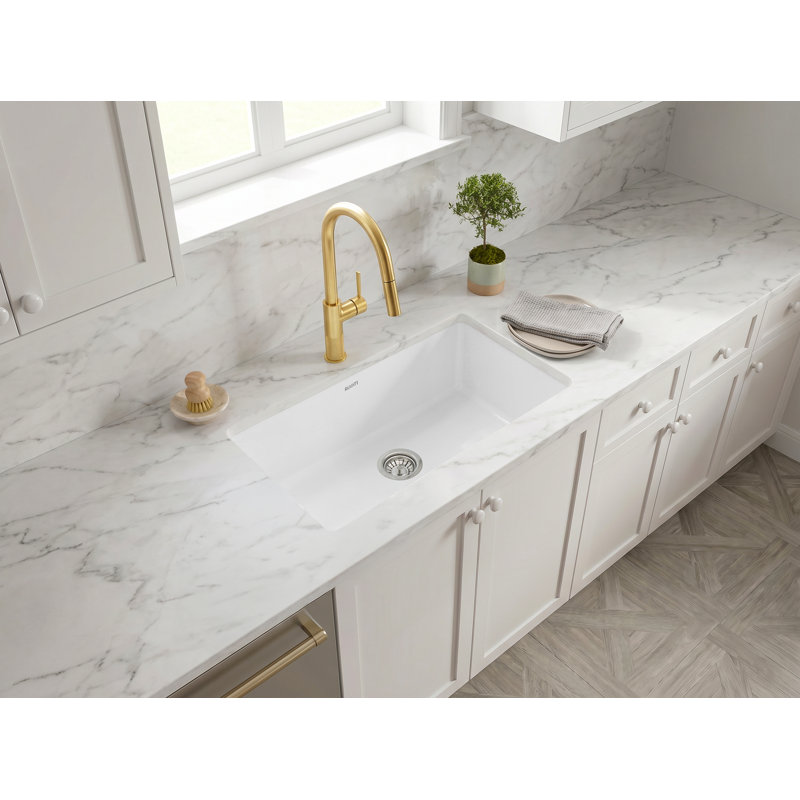 Fiamma 30" L x 18" W Drop-In Kitchen Sink, 30 inch
