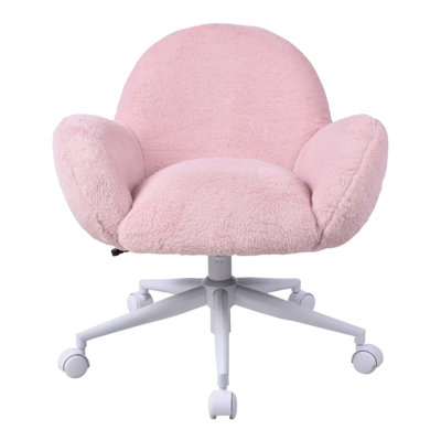 Cloud Tufted Modern Chair With Wheels And Adjustable Height, 360 Degree Swivel, Cushioned Seat