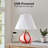 2 Pack Rechargeable Cordless Table Lamps Hand-Blown White and Red Striped Glass 3600mAh Battery 3-Level Touch Dimming 3000K Warm Pleated Shade Portable LED Accent Lighting for Bedroom Kitchen Counter Dining Table Patio 11.5"-1506188132