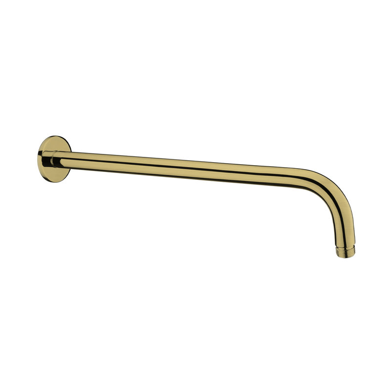 Bras de douche rond 16 po Valentine, Laiton brossé