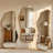 Modern Irregular Full-length Mirror With Aluminum Frame, Wall-mounted Or Free-standing Design-1211788711-1211788714