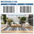 Waterproof Outdoor Rug Reversible Plastic Straw Rug, Modern Striped Outside Mat, UV-Resistant Camping Rug, Outdoor Carpet for Porch, Deck-815301478