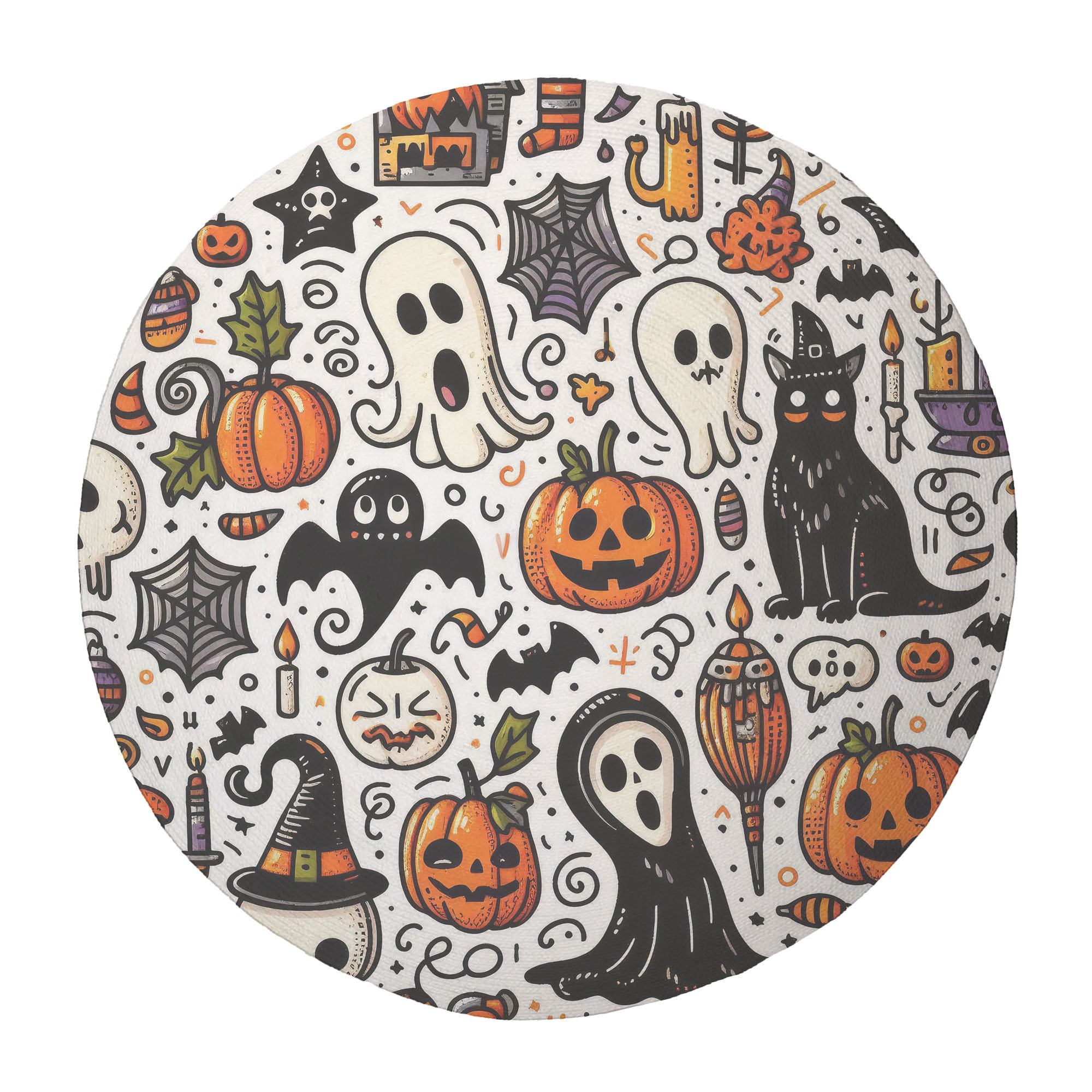 The Holiday Aisle® Boo-tiful Fun Braided Rug - Wayfair Canada