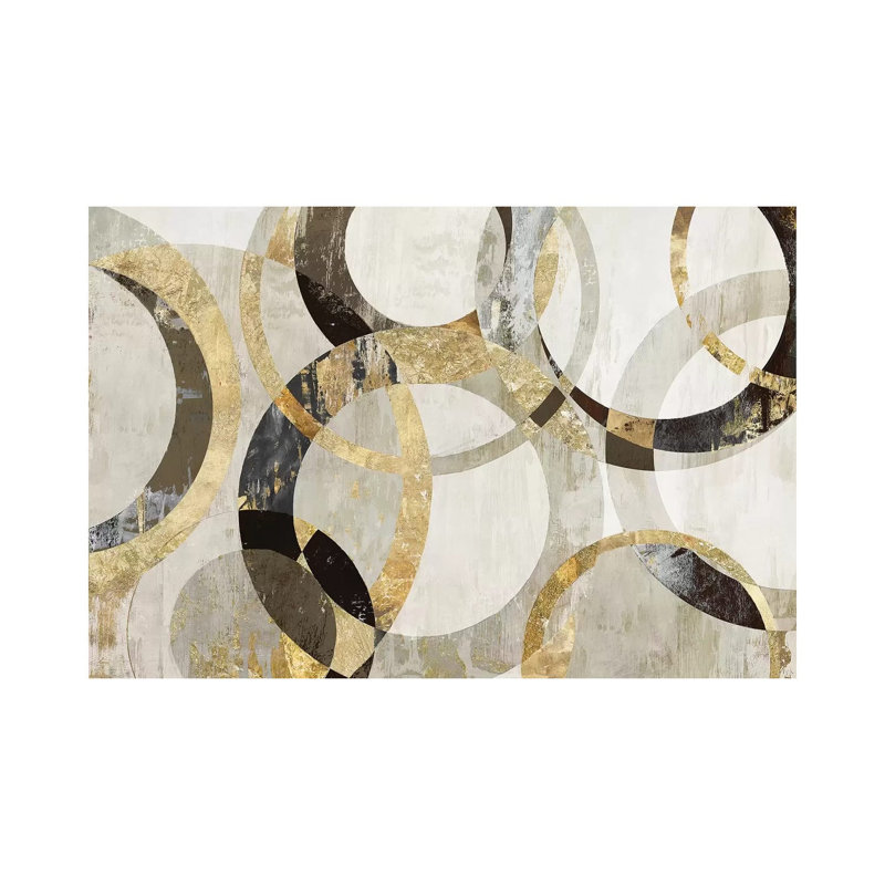 Overlaps 1 Piece Wrapped Canvas Painting, 66.04 cm H x 45.72 cm W x 3.175 cm D