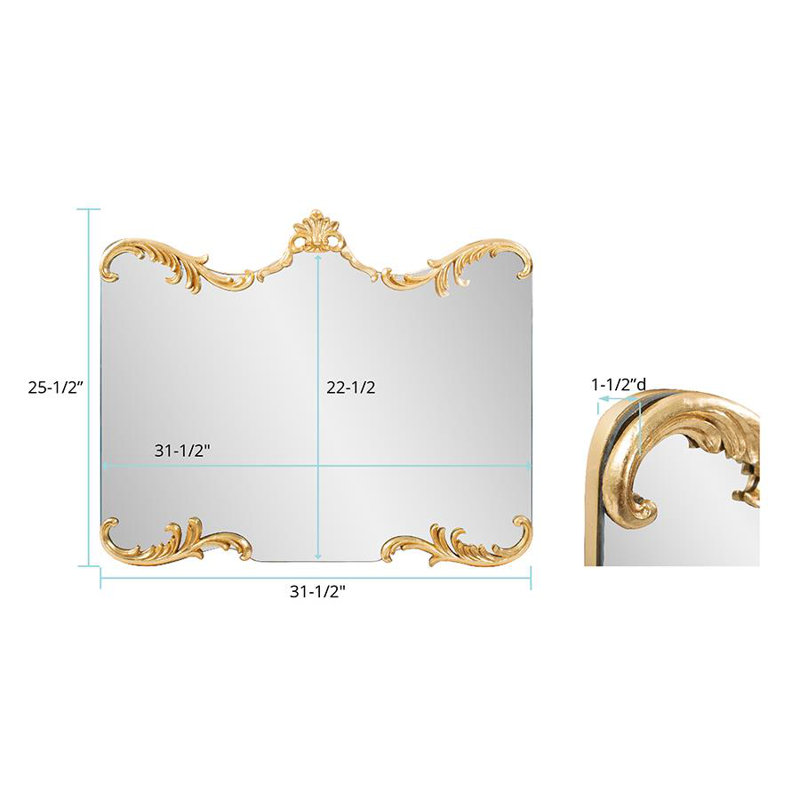 St. James Resin Wall Mirror