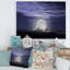 Pleine lune se levant dans une nuit nuageuse - photographie sur toile-59284535-59366195