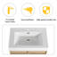 Meuble-lavabo autoportant avec lavabo en résine