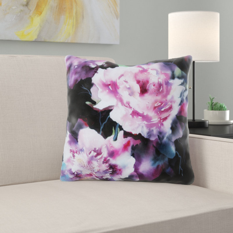 Reversible Throw Pillow, Microsuede, Indoor