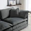 Chenille grise au design confortable - améliore la relaxation et réduit les maux de dos