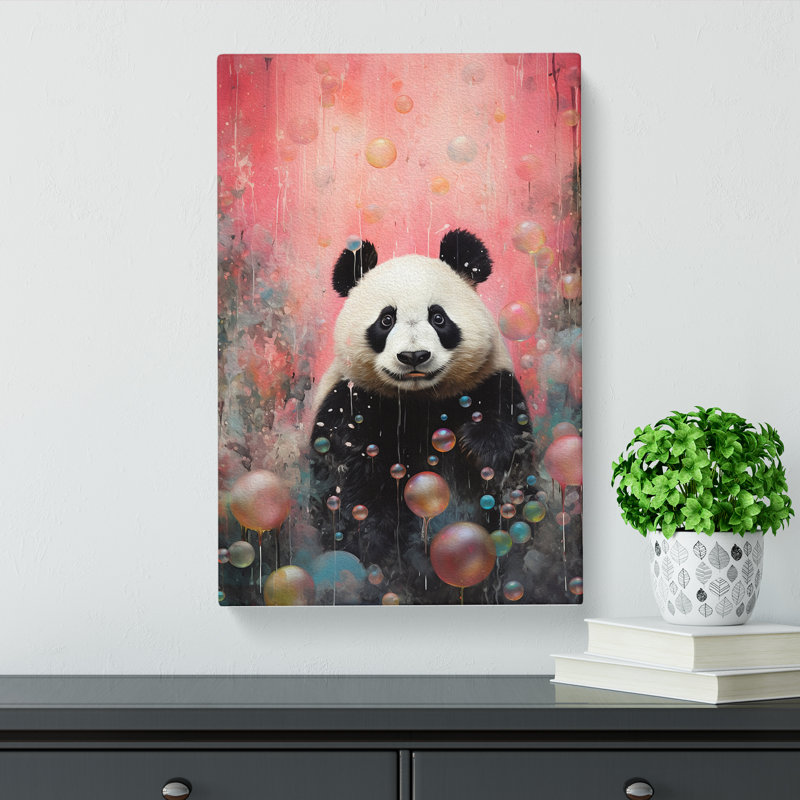Panda Contemporary - Print, 50cm H x 35cm W x 3cm D