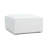 Coerd Cream Chenille Basketweave Ottoman