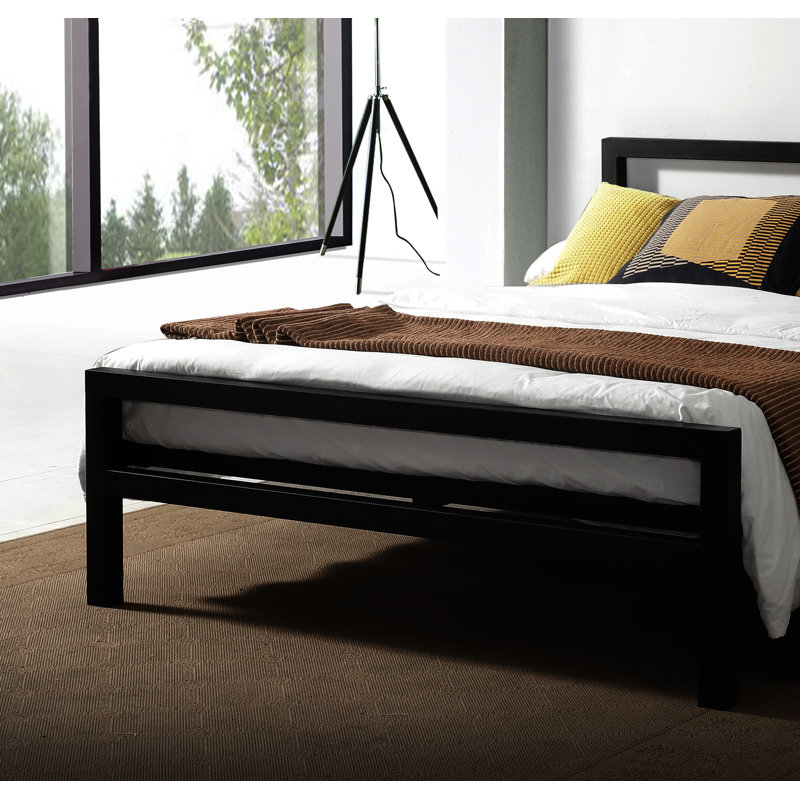 Shakia Bed, Double (4'6), Black