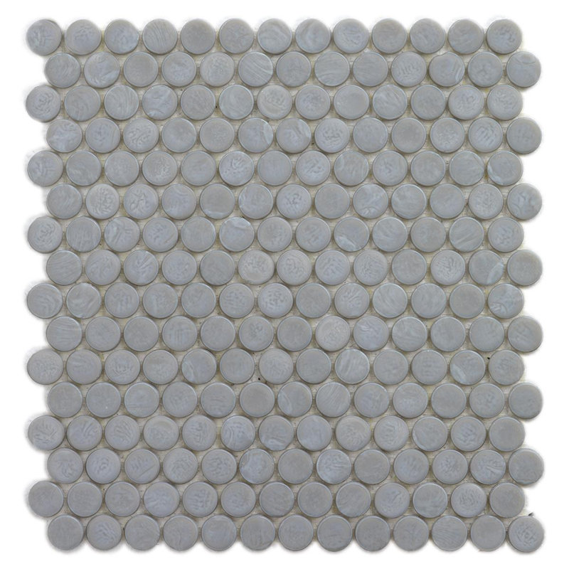 Slate 6/8" Barrels Glass Mosaic