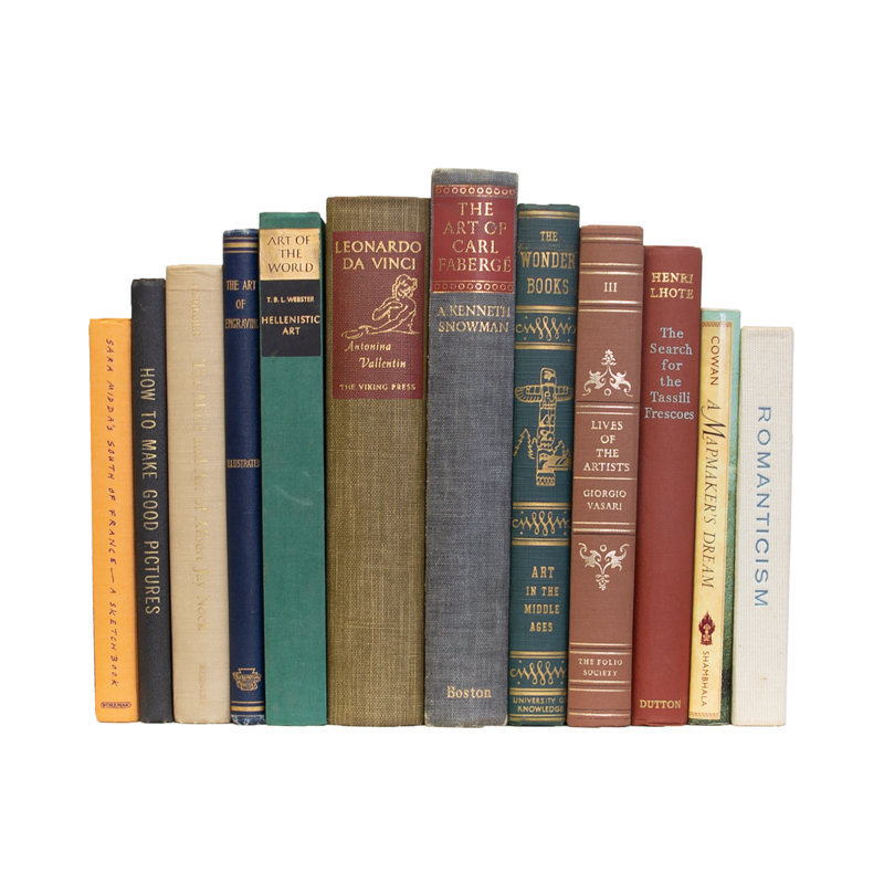 Decorative Books - Vintage Art Book Bundle - 1 Foot of Subject Books