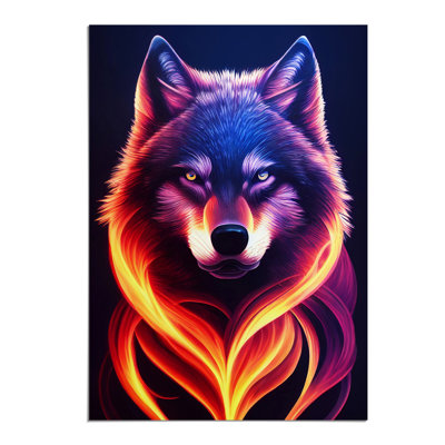 Wolf Flames - Wall Art