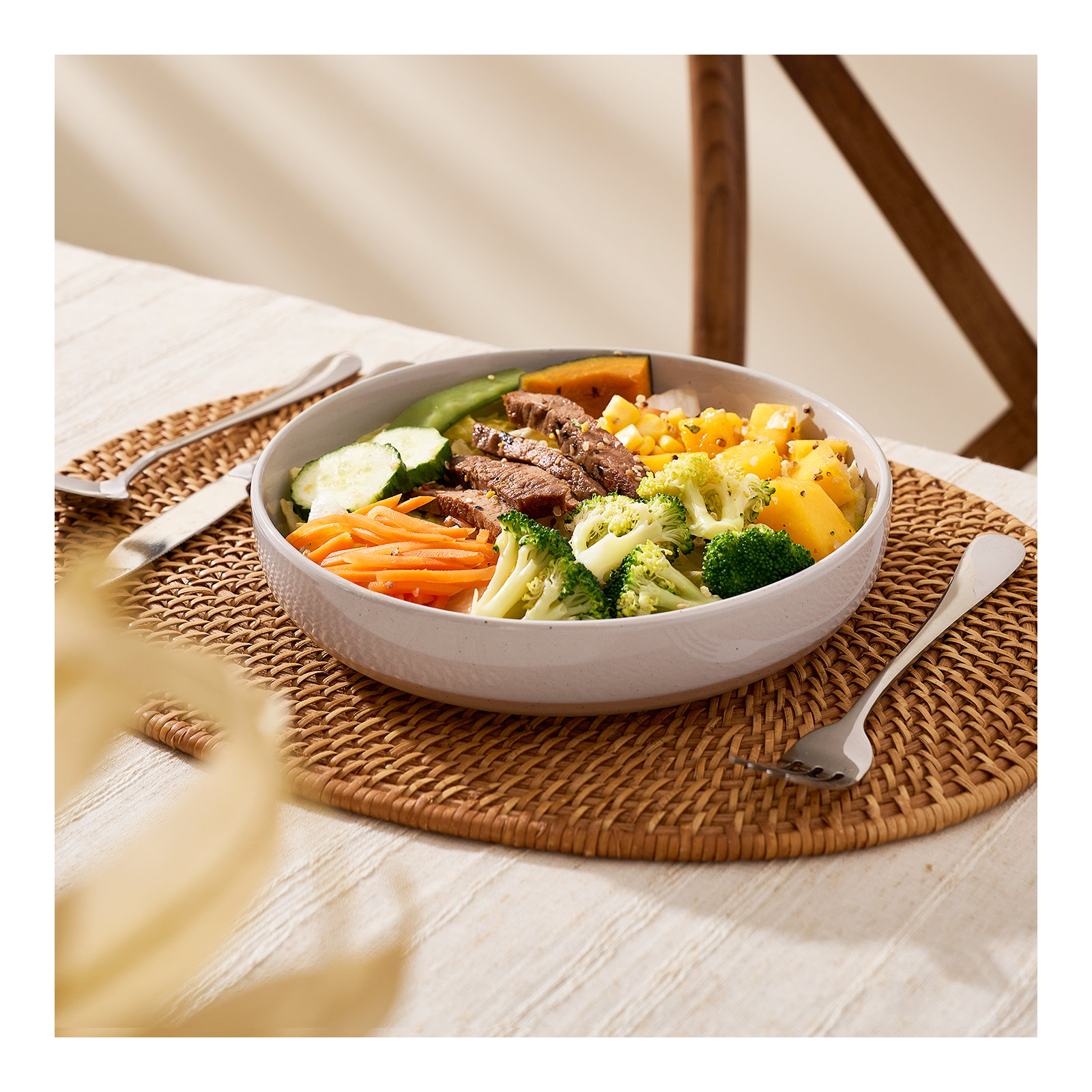 33oz Stoneware Pasta Bowl, Light Gray