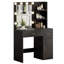 Bureau de maquillage avec lumière et miroir-233200204