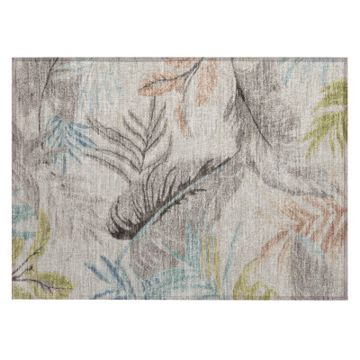 Tapis floral intérieur / extérieur lavable à la machine Chantille ACN2768