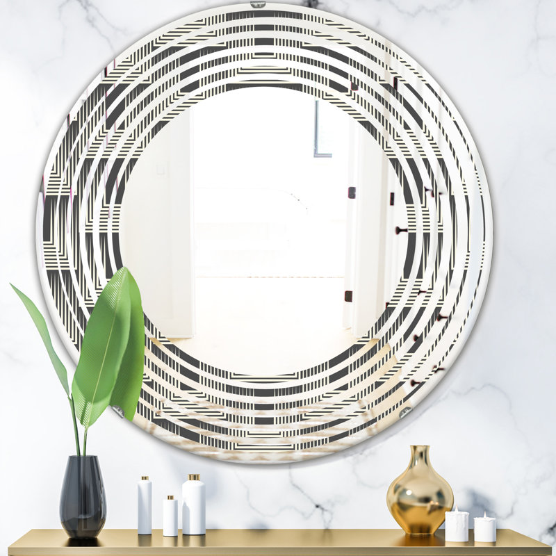 Miroir mural Wave Mimimal Design I, H 23,6 po x l 23,6 po
