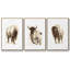 Rustic Bison I, ensemble de 3 toiles encadrées sur toile-97706751-97706754