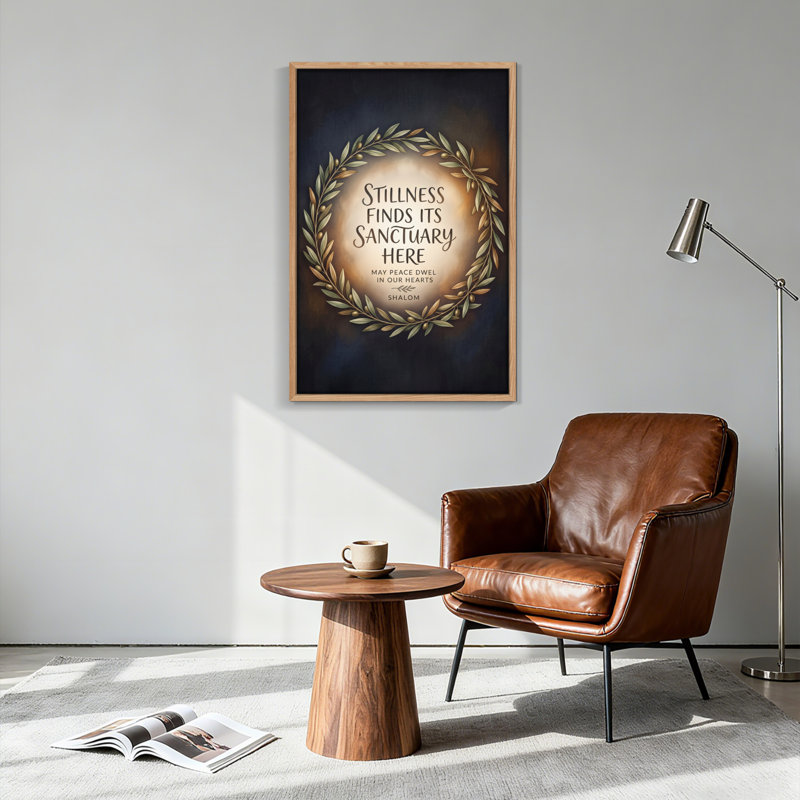 Ensemble d'une toile murale « Sanctuaire de tranquillité », 36"H x 24"W, Naturel