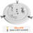 3-Light 16" Tiffany Glass Flush Mount