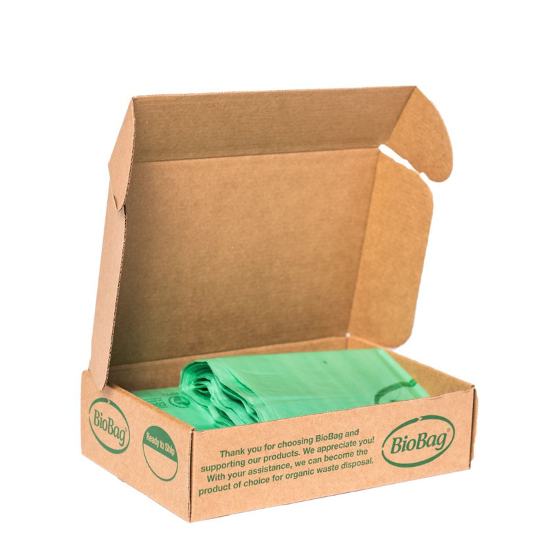  6-8 Gallon Biobag 100% Certified Compost Food Scrap Trash Bag, 6-8 Gallon