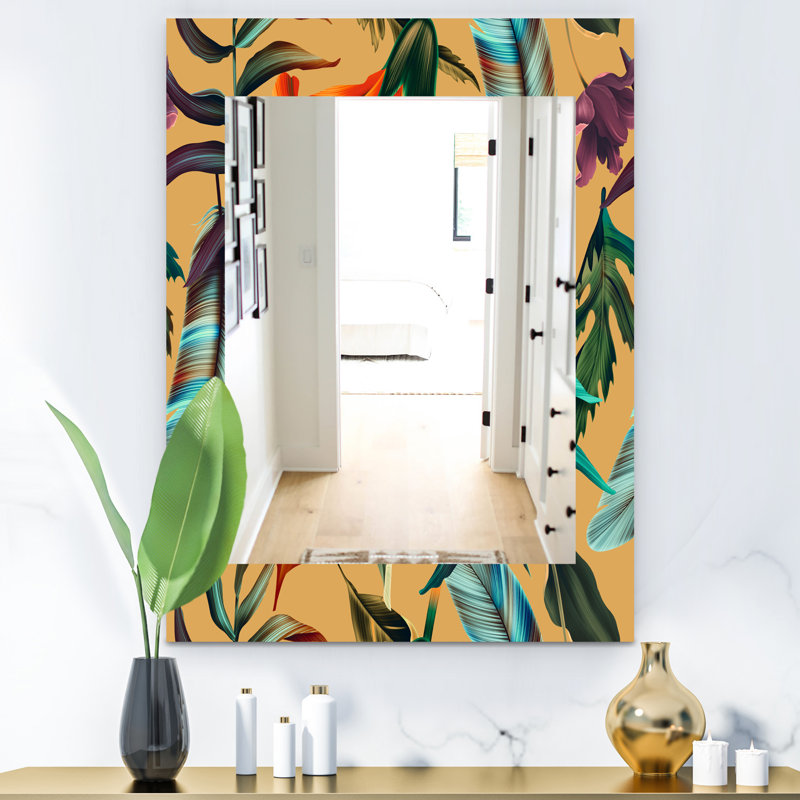 Miroir mural 29 bohémien et éclectique, H 24 po x l 32 po
