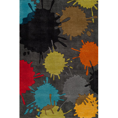 Deeko Abstract Hand Woven Polyester Rug