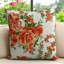 Emeric Floral Orange Square Cushion Cover