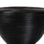Table d'appoint stratifiée en rotin naturel - sablier avec design sculptural moderne, style boho chic pour le salon ou la chambre à coucher, noir
