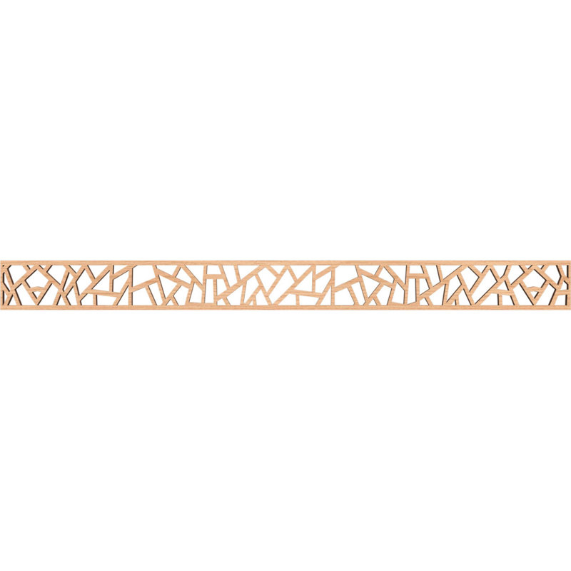Moulure en bois Harrisburg, H 4 po x l 46,375 po x P 0,375 po, Noyer blanc