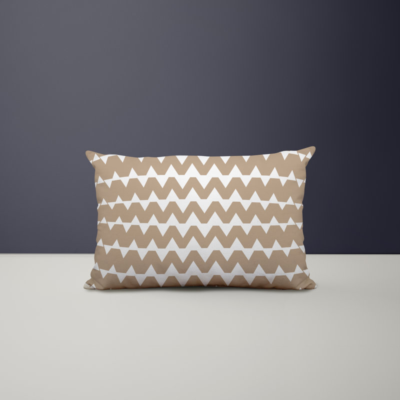 Housse et insert de coussin rectangulaire en polyester pour l'intérieur et l'extérieur, Beige