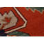 Tapis traditionnel indien orange en laine 16 x 25