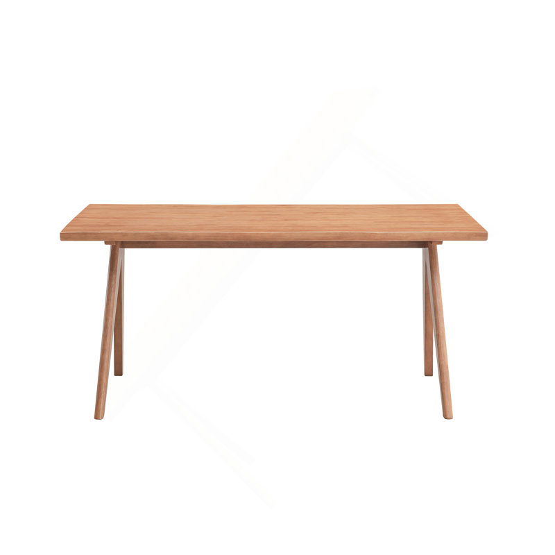 Table de salle à manger décontractée en bois de style Mid-Century