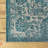 Leonora Bohemian Textured Weave Floral Teal/Gray Indoor/Outdoor Rug-645805358