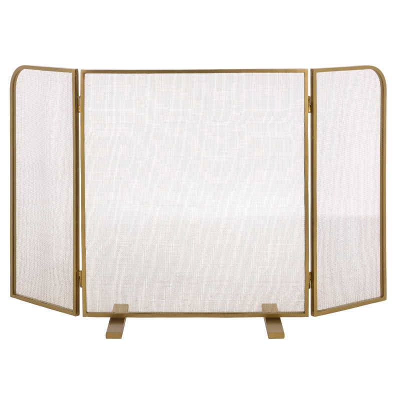 Pare-étincelles pliable Trista, Brass