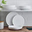 Marion 12-Piece Lightweight Chip-Resistant Bone China Dinnerware Set, Service for 4