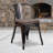 Kesterson Metal Chair with Wood Seat and Arms-1340017043
