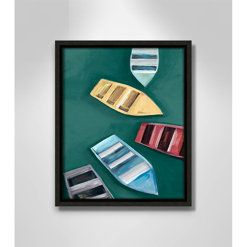 «Drifting Colors II» par Hannah Dawson, H 11,5 po x l 9,5 po, Flottant espresso
