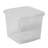 Wham Clip Square Plastic Storage Boxes with Secure Clip Lock Lids Clear/Clear/Clear