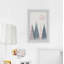 «Striped Moon» par Eyre Tarney - Reproduction d'art graphique sur papier encadré-21849997-29004371