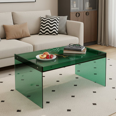 Table basse en acrylique 31,5 po Modern