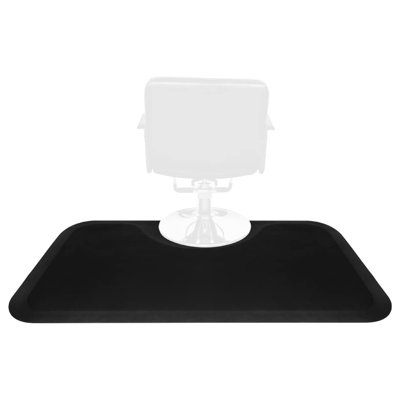 Anti-Fatigue Chair Mat 3'x5' for Office & Salon – Durable, Non-Slip Floor Protector, Ergonomic Comfort, Easy Clean – Ideal for Hairdressers, Barbers, Office Chairs – Square Black