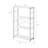 Modern Design Bookshelf with Sturdy Metal Frame