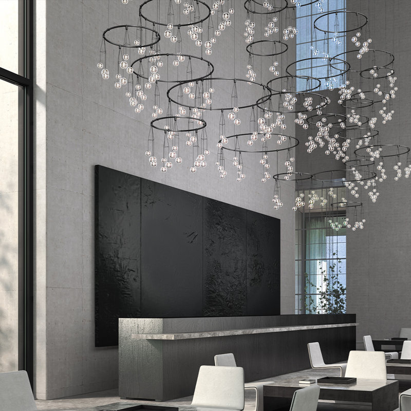 Lustre suspendu à anneaux lumineux Suspender® 177