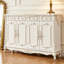 Banc de rangement blanc en bois manufacturé