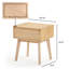 Table de chevet en bois massif Brubaker-193717223