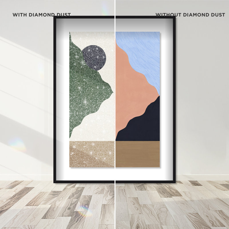 Peaking Mountains Print by Oliver Gal, 21.5"H x 31.5"W, Black Shadowbox